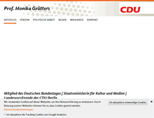 Tablet Screenshot of monika-gruetters.de